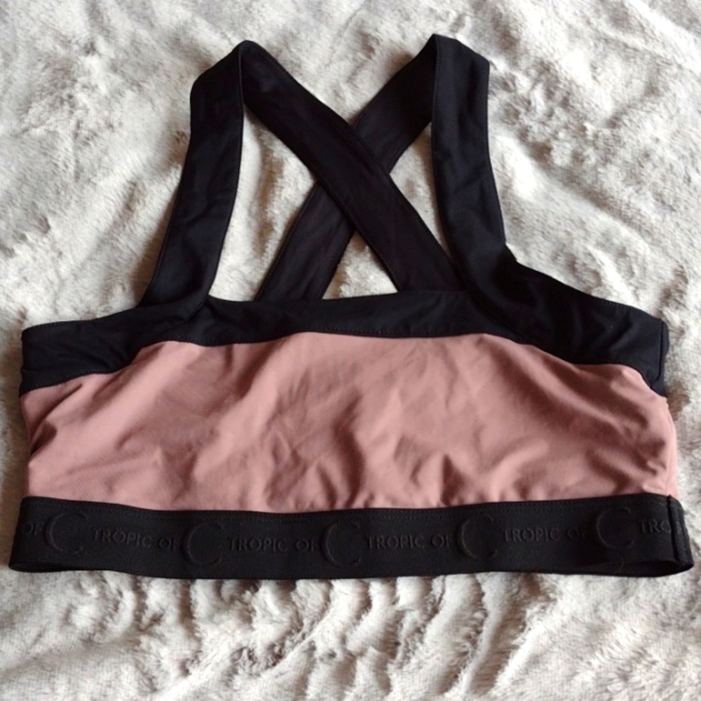 TROPIC OF C SPORTS BRA SIZE L NWOT